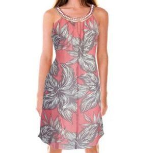 Nine West - Guava  Embellished Halter Dress